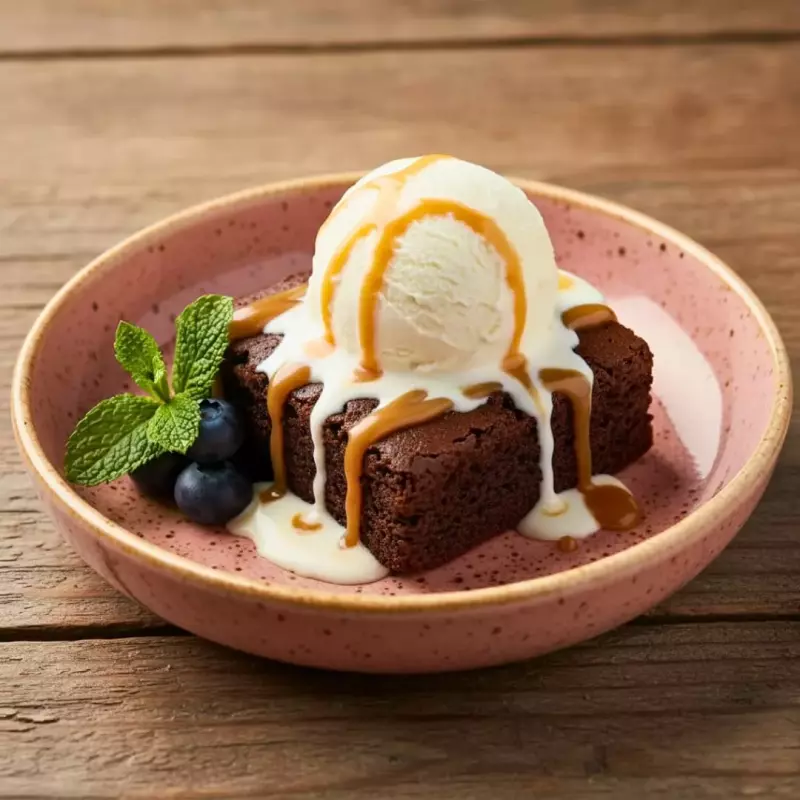 Brownie con Helado