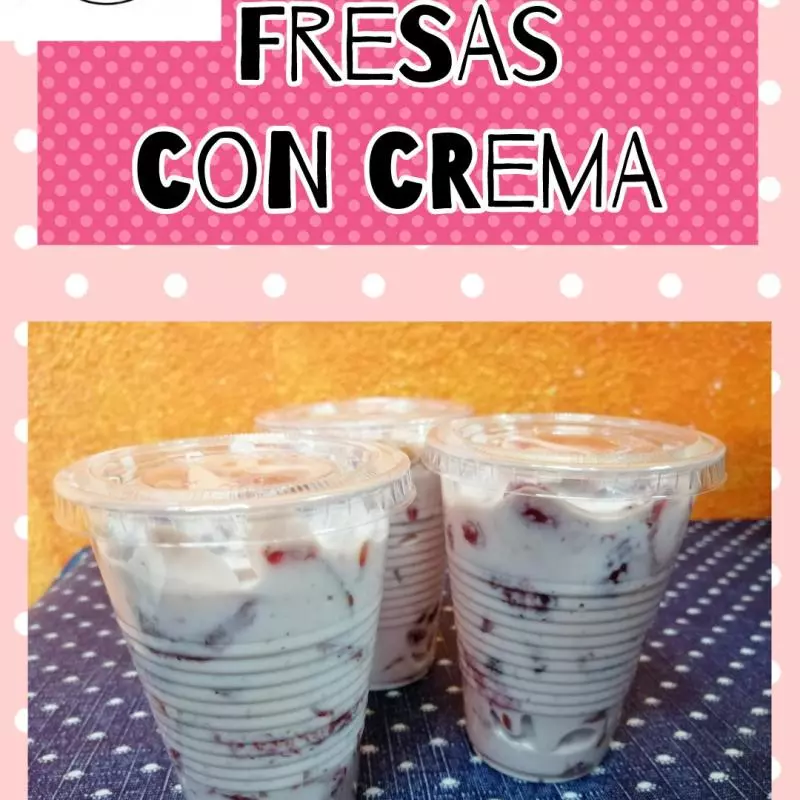 Fresas con crema