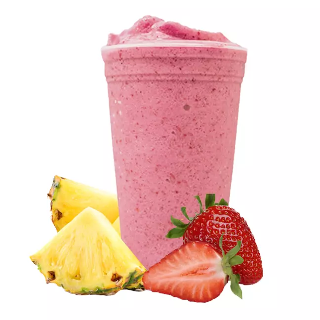 Smoothie de Morango com abacaxi