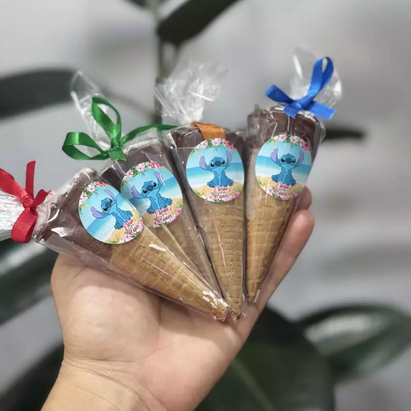 Mini cone + adesivo ou tag