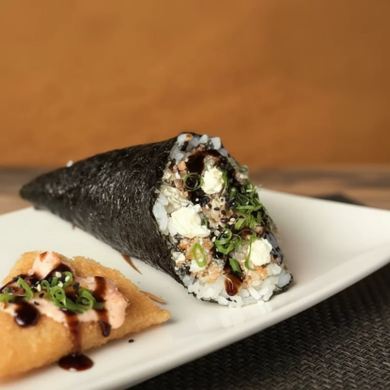 Temaki Skin com Salmão grelhado