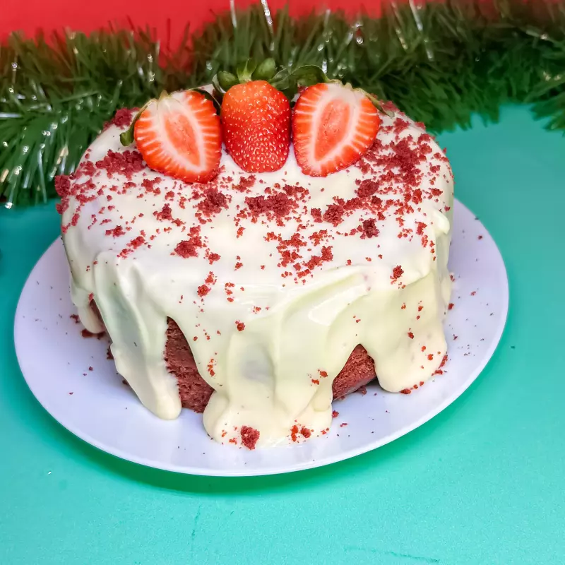 Bolo vulcão Natalino 1kg