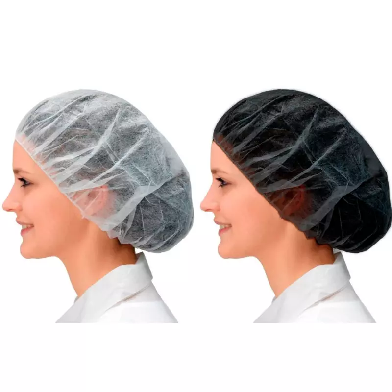 Gorros Desechables blanco/negro