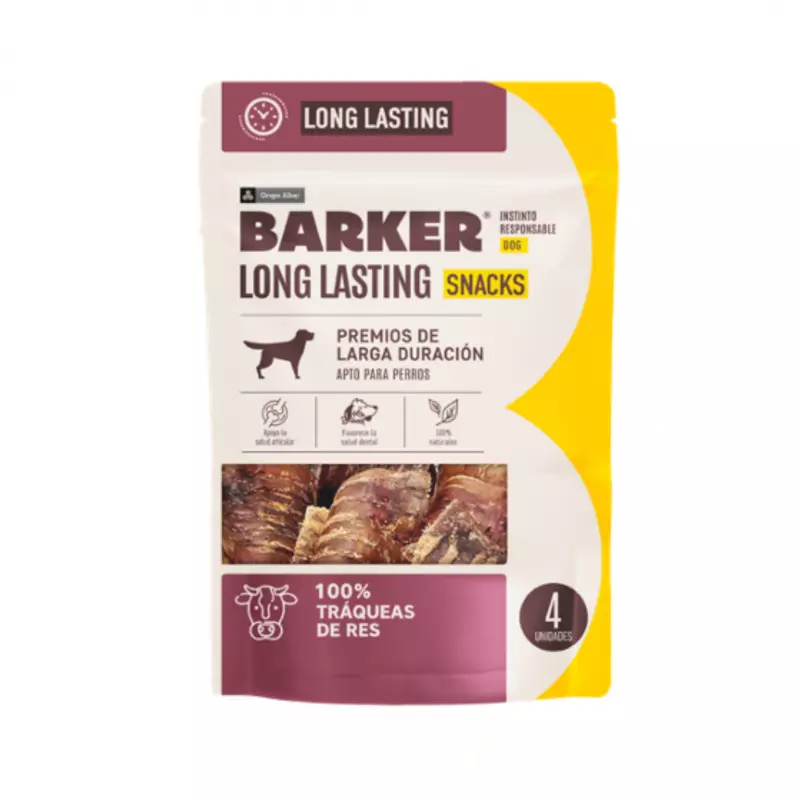 Long Lasting Tráqueas de Res x4