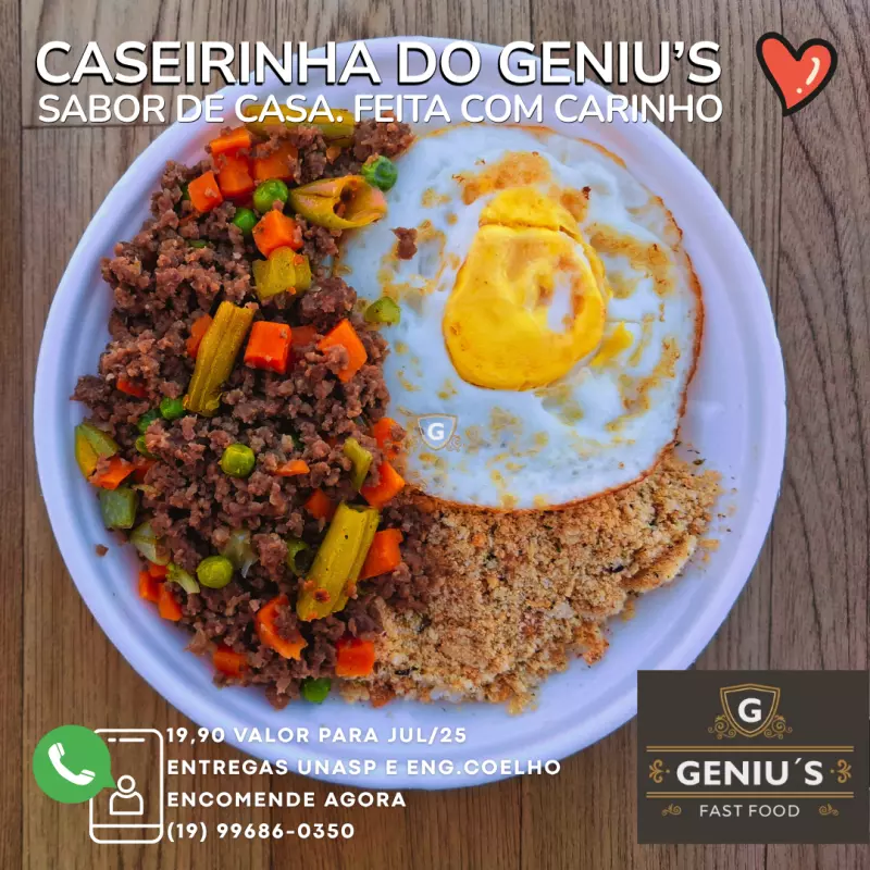 ⚡ Caseirinha Carne Moída COM LEGUMES