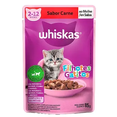 Whiskas Carne Filhotes 2 a 12 meses