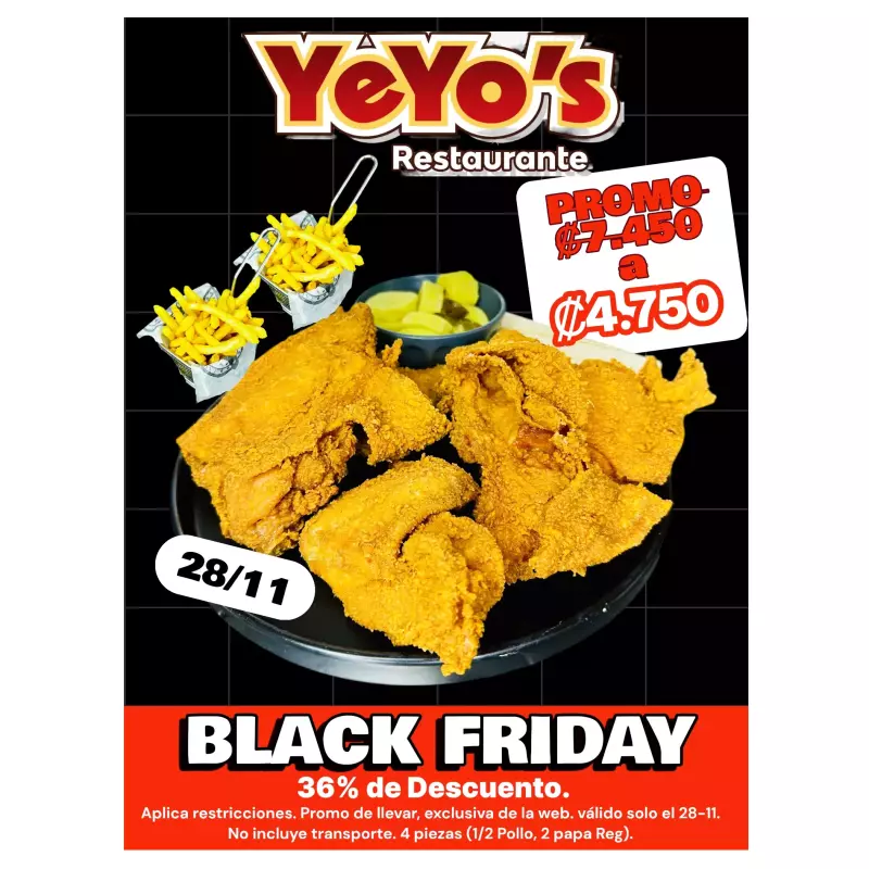 Viernes Negro(4pcs+2 papas Reg)