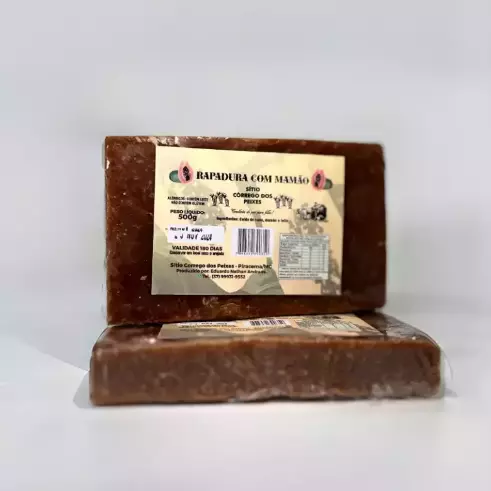 Rapadura com Mamão 500g