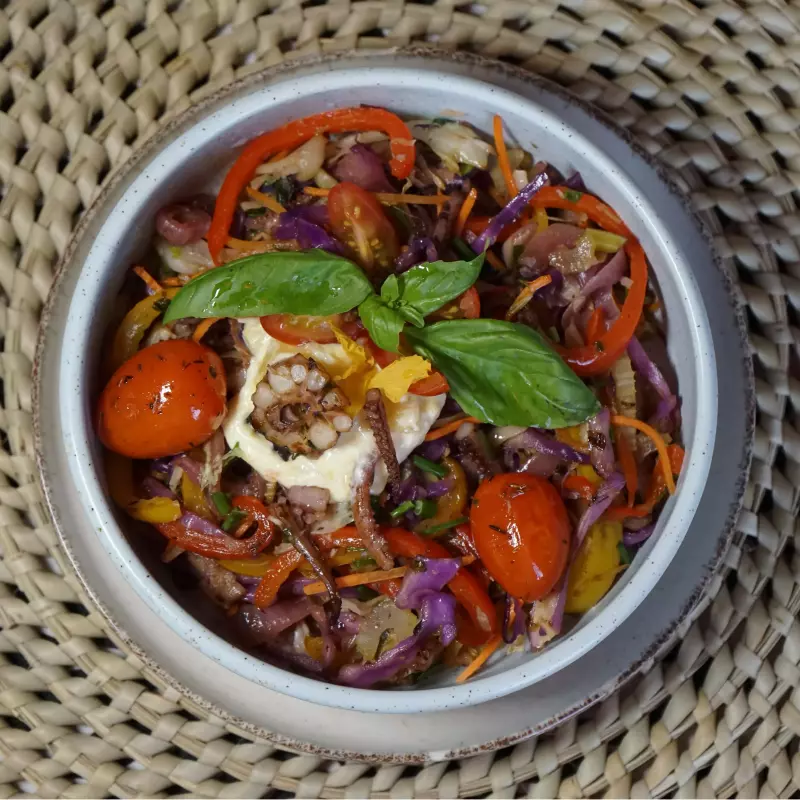 CHOP SUEY PULPO 🐙