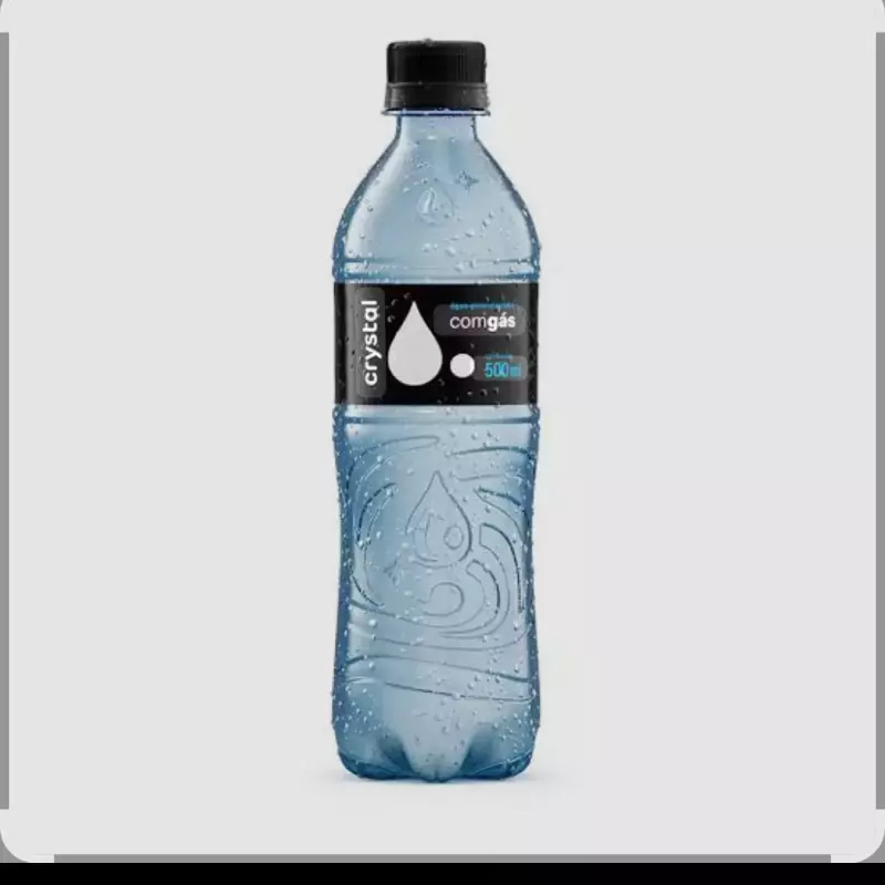 Água mineral com gás