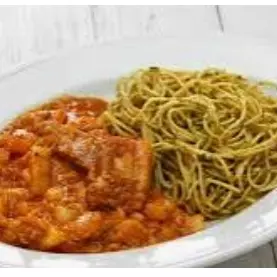 Carapulcra con sopa seca