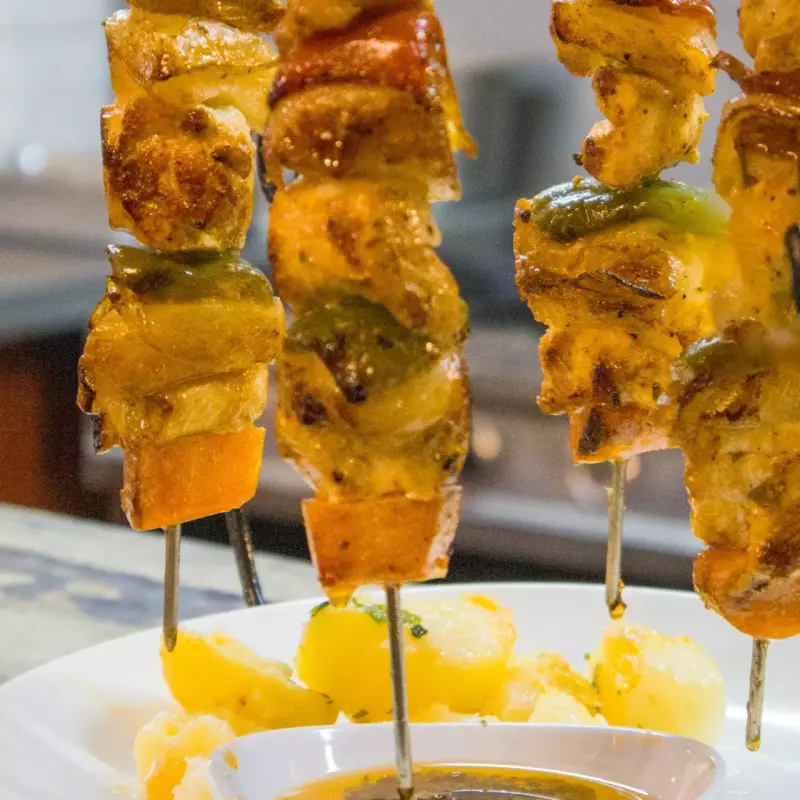 Brochetas de Pollo