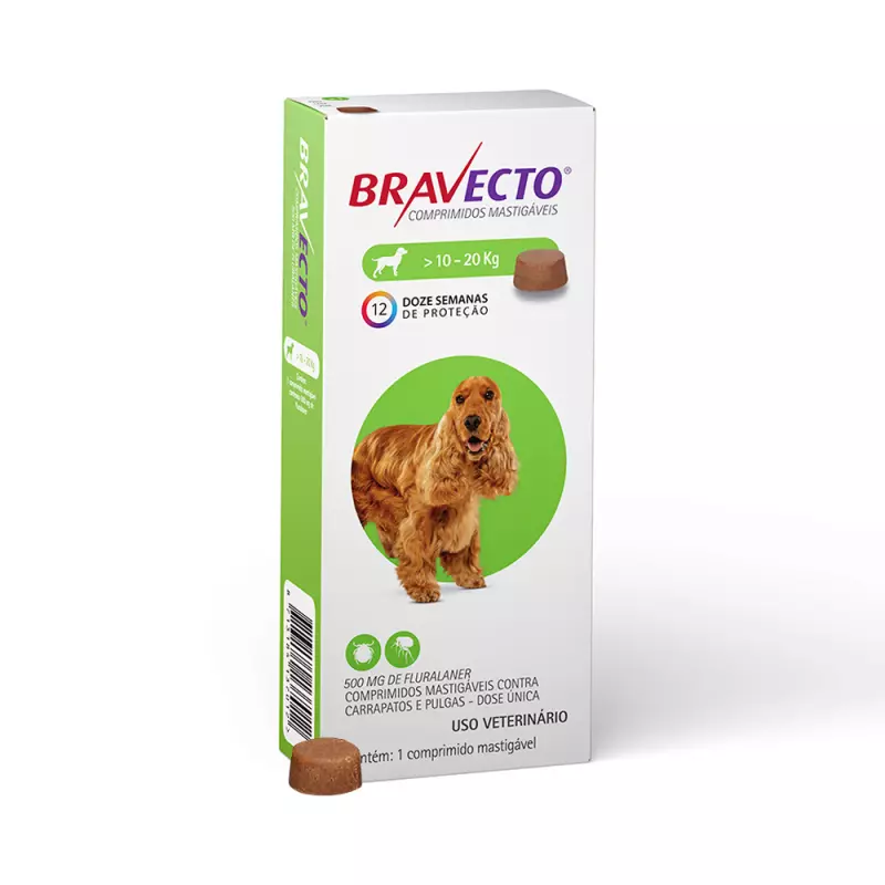 Bravecto MSD Cães de 10 a 20 kg