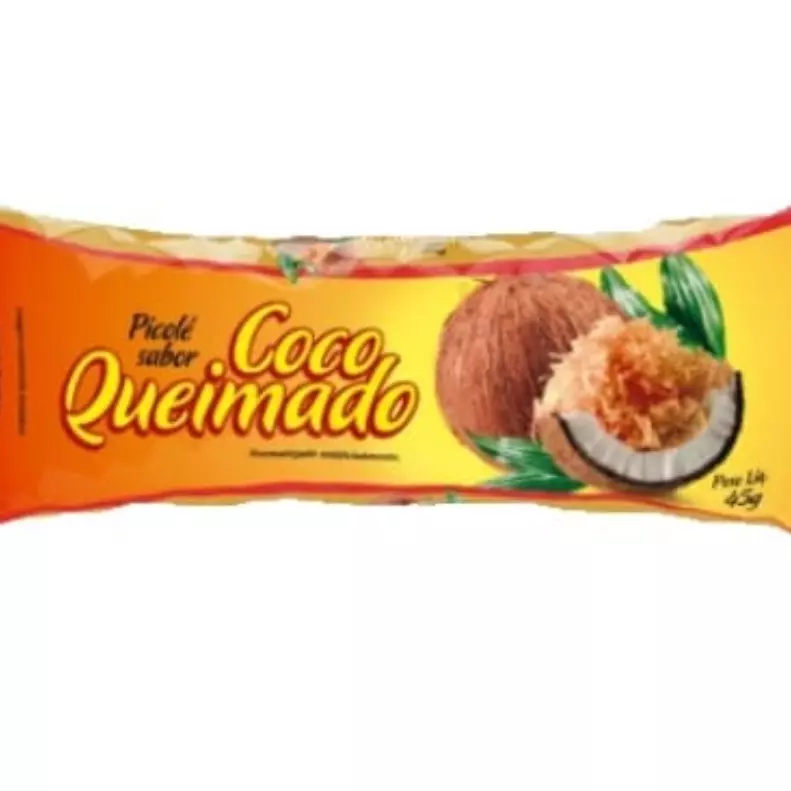 Picolé coco queimado