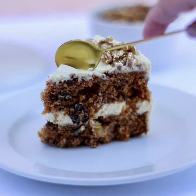 Torta de zanahoria y nueces