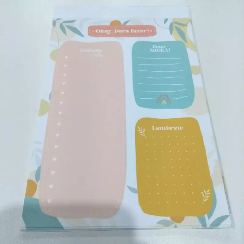 Bloco de Anotações - OKAY BORA FAZER