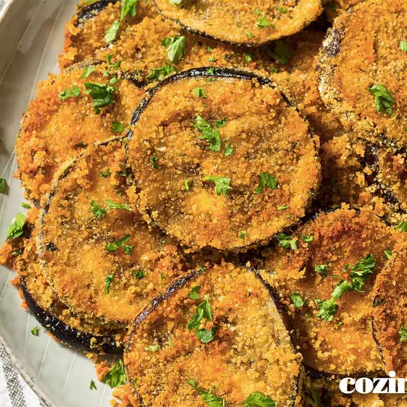 Berinjela ou abobrinha a milanesa Kg