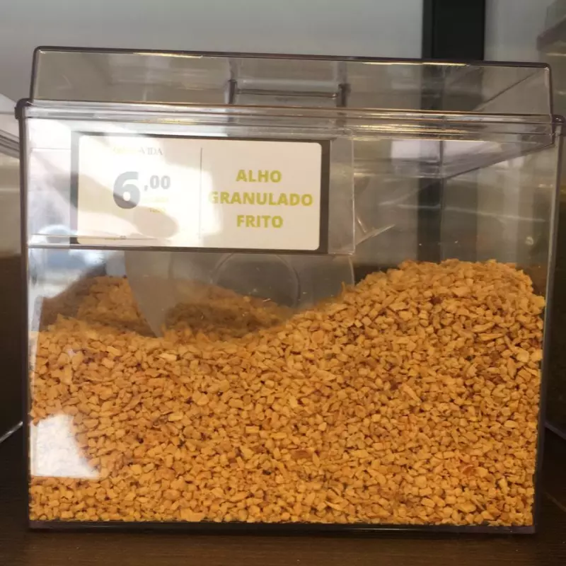 Alho granulado frito