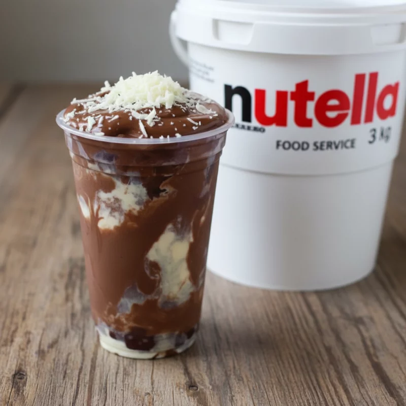 COPO COM NUTELLA + 3 RECHEIO