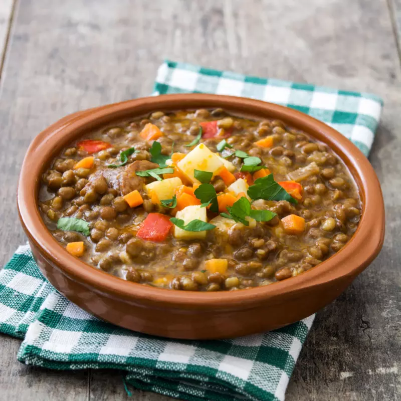 Sopa de Lentejas Estilo Italiano