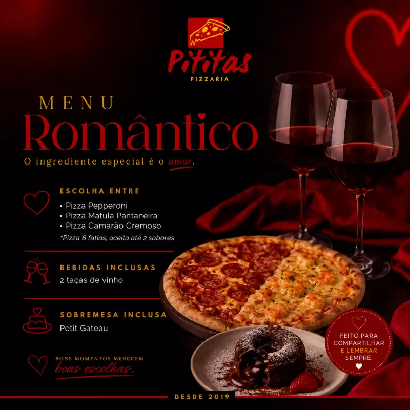 Menu Romântico
