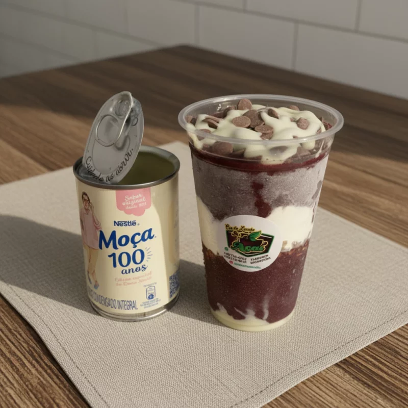 Açaí de 500 ml gotas de chocolate