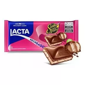 Barra chocolate sonho de valsa 90g