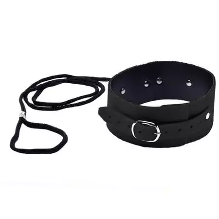 Dx997p- Coleira de Pelúcia c Guia 1m