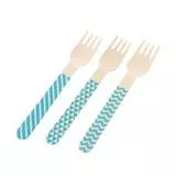 Garfo de Madeira Azul