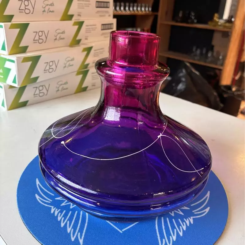 VASO ALADIN AZUL COM BICO ROSA