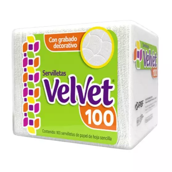 Servilleta Velvet 100 Hojas