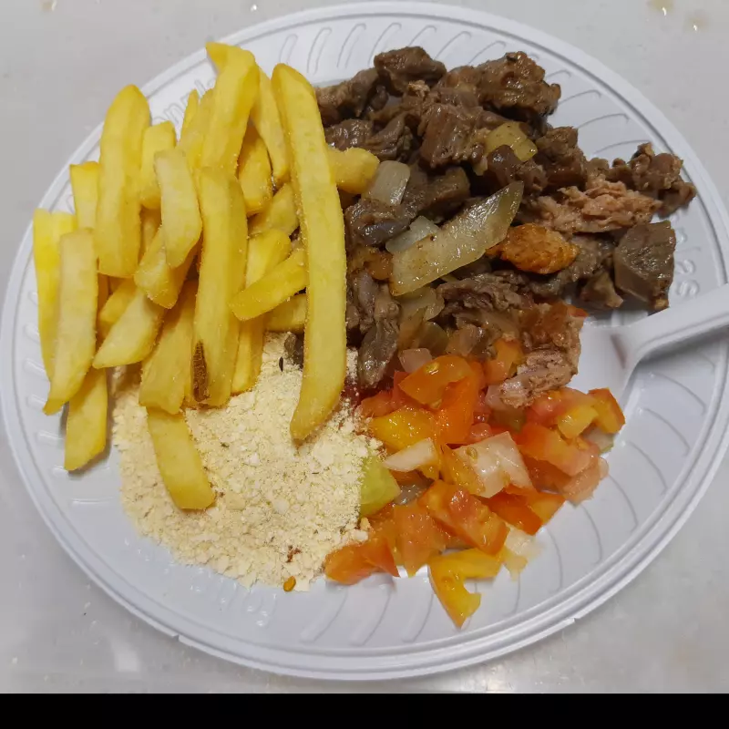 Carne de Sol com Fritas