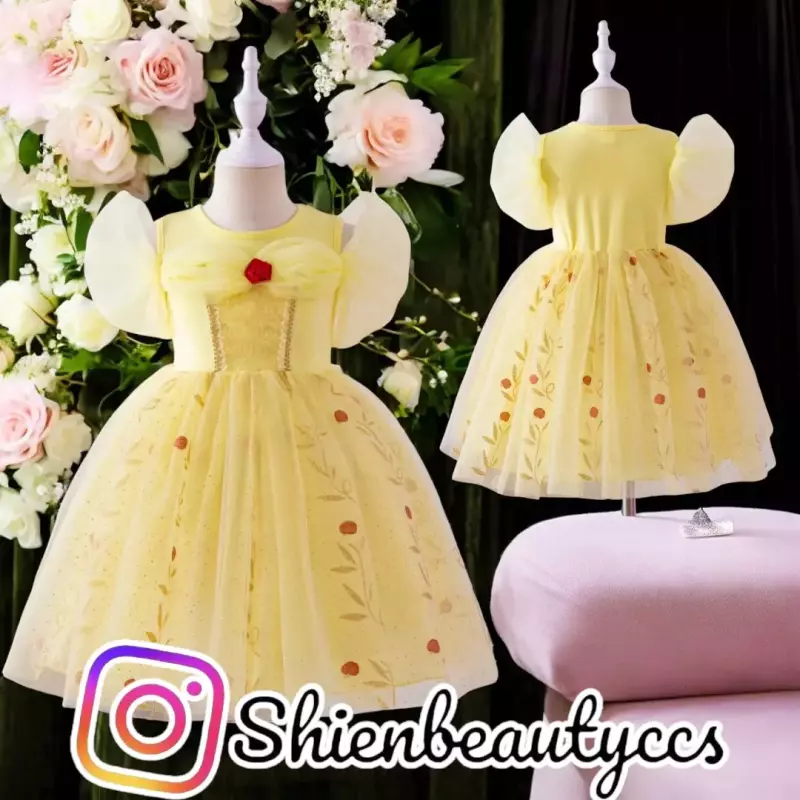 Vestido amarillo de princesa 👑