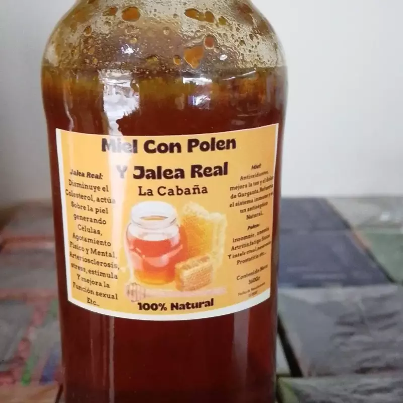 Miel con polem y jalea real