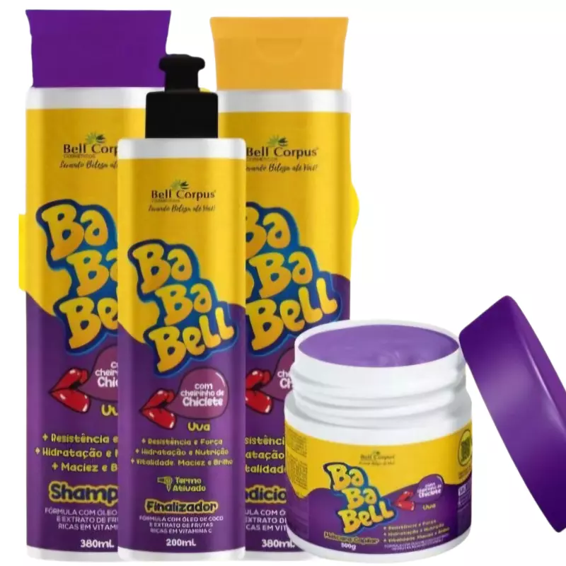 Kit capilar bababell uva 4x1