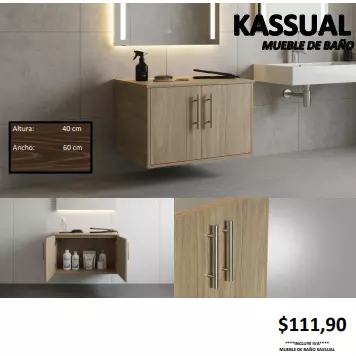 KASSUAL MUEBLE DE BAÑO
