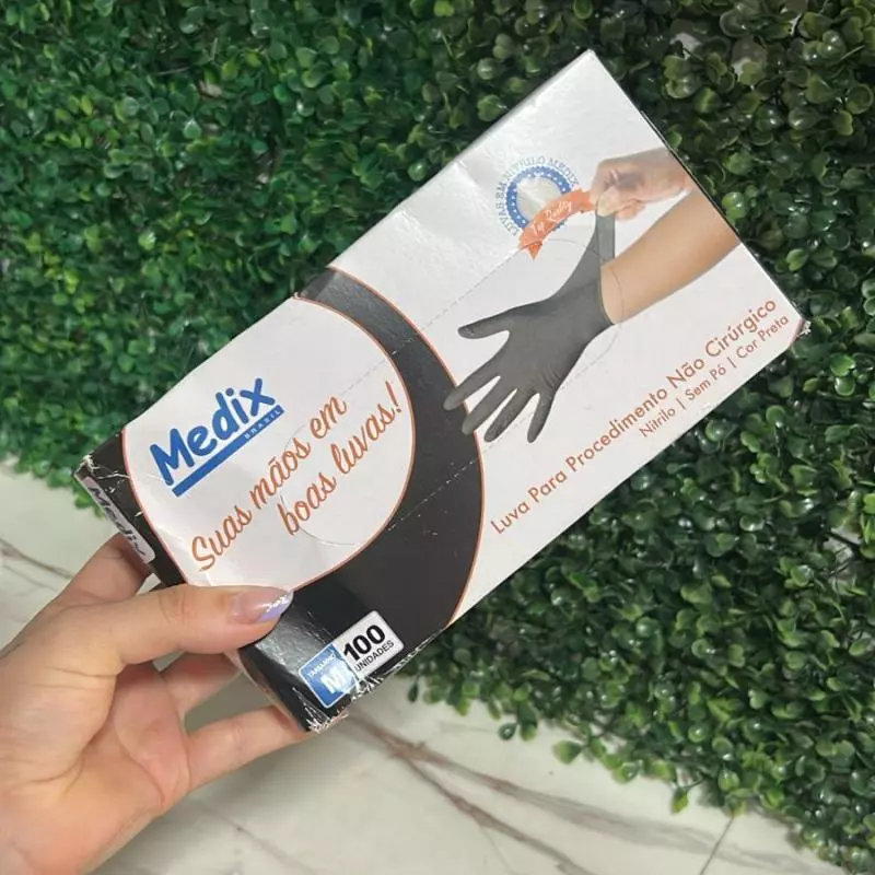 Cx.Luva Nitrilica Medix M C/100und