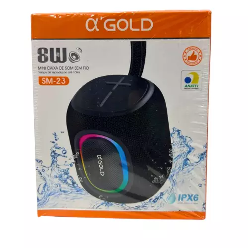 CAIXA DE SOM GOLD 8W IPX6 SM-23