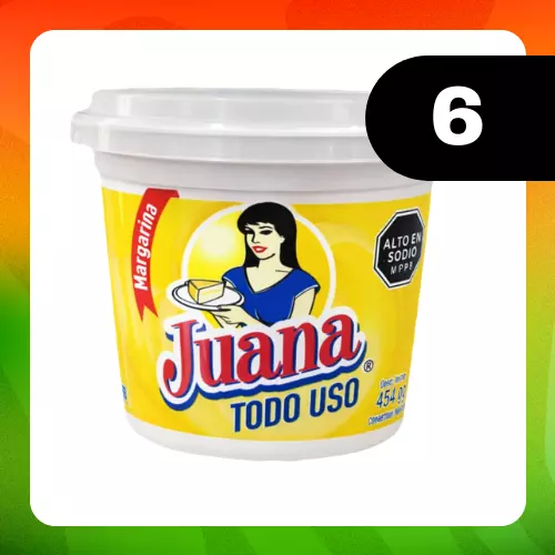 Medio Bulto Juana  Margarina 454g