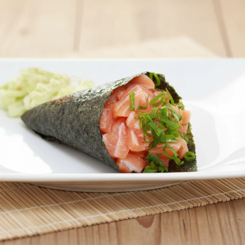 Temaki de Salmão sem arroz