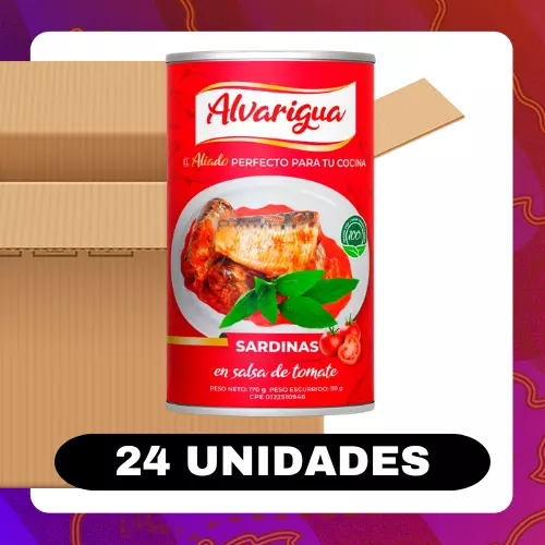 Bulto Alvarigua Sardina Tomate 170g
