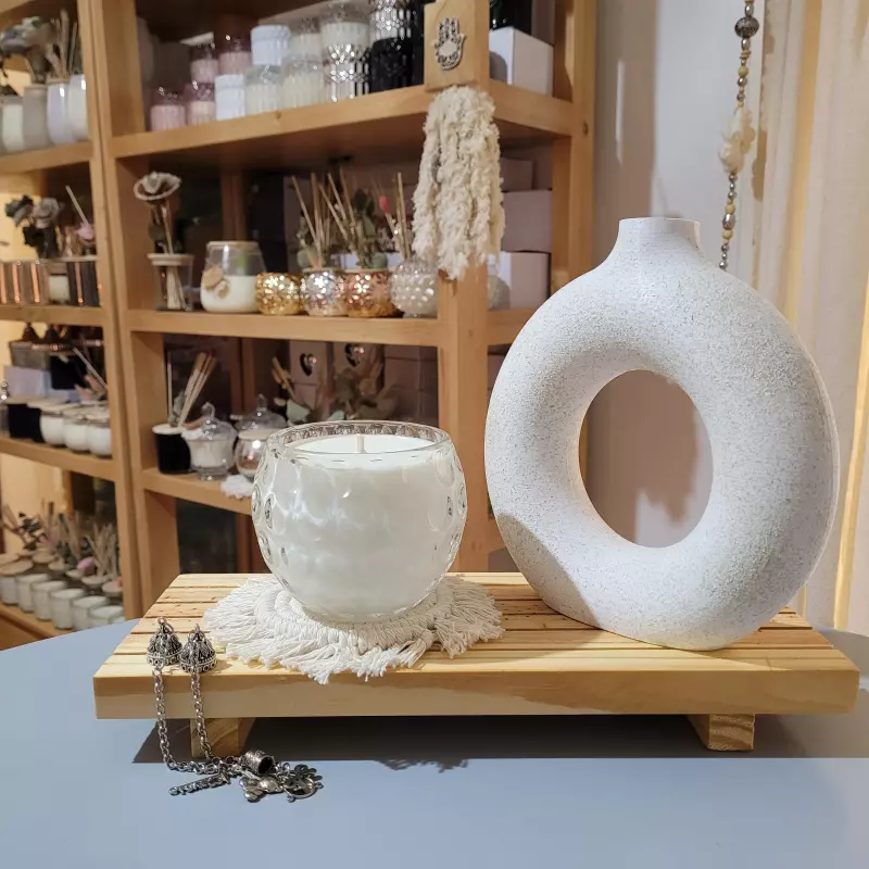 CANDLE SFERA LABRADA CRISTAL