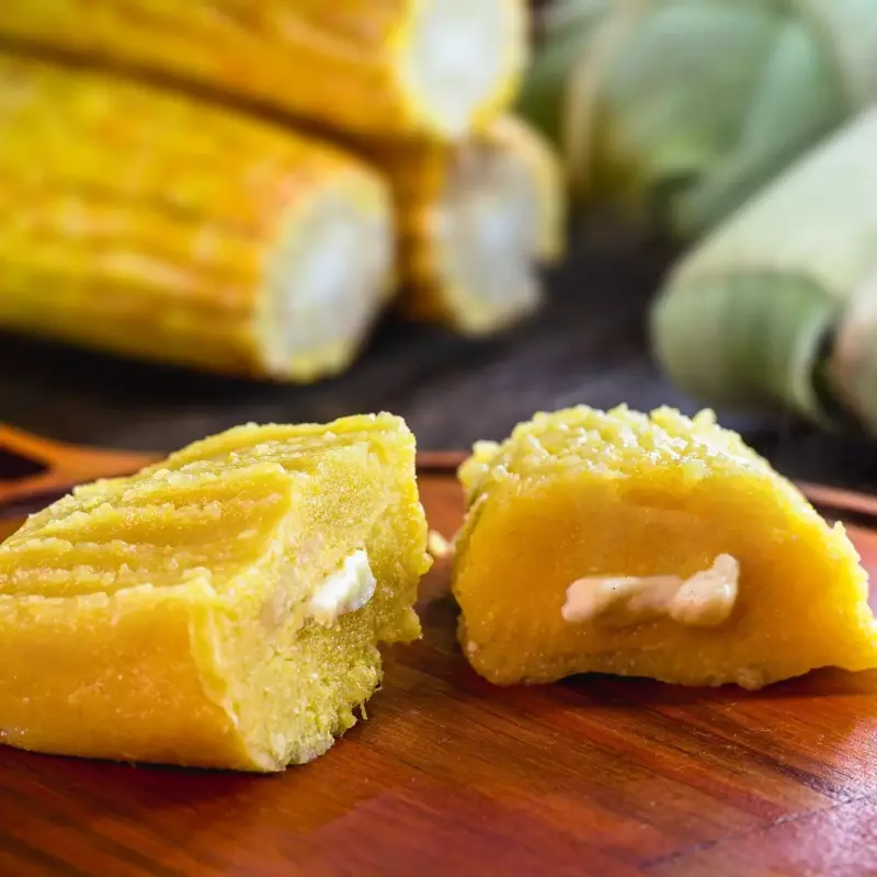 Pamonha Salgada com Muçarela