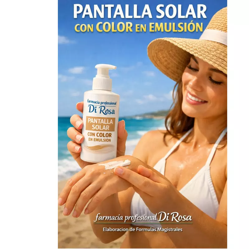 Pantalla solar c/color emulsión 100