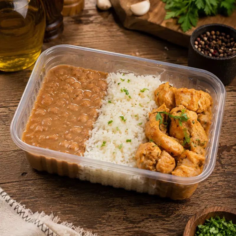 Frango, Arroz e Feijão
