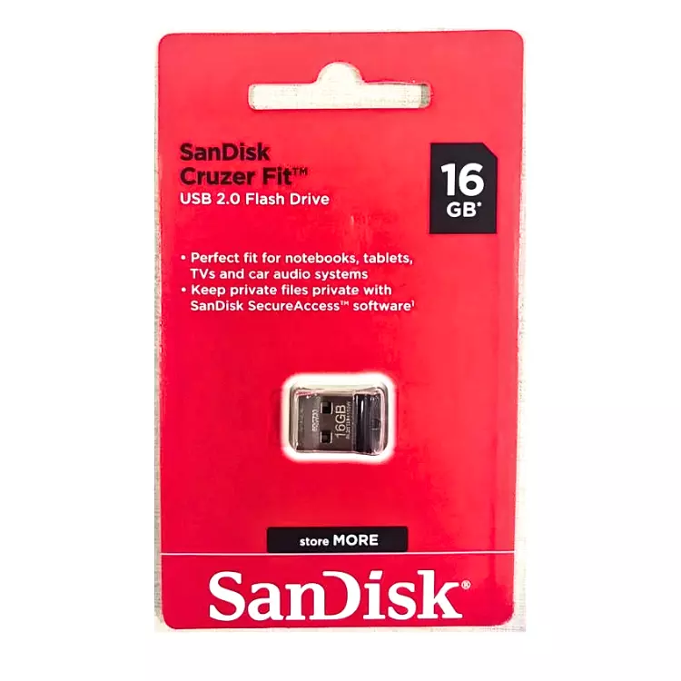 PEN DRIVE SANDISK FIT 16GB