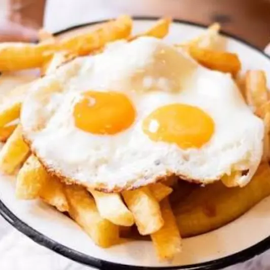 PAPAS FRITAS A CABALLO