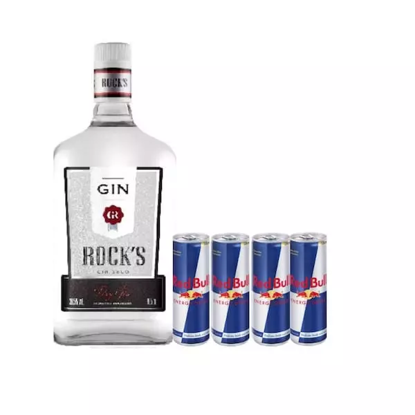 Gin Rocks RedBull