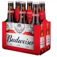 Six Budweiser 343ml