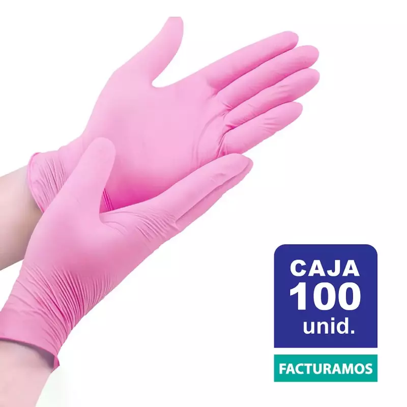 Guantes rosados